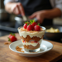 Mini Spiced Gingerbread Trifle
