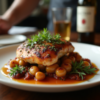 Herb-Infused Red Wine Braised Chicken